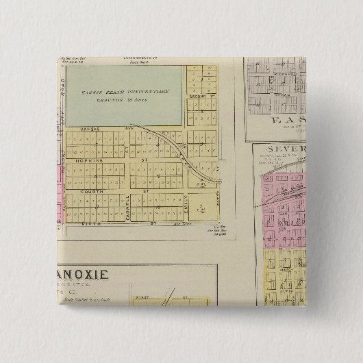 Lansing, Progress, Easton, Tonganoxie, Kansas Button (Vorderseite)