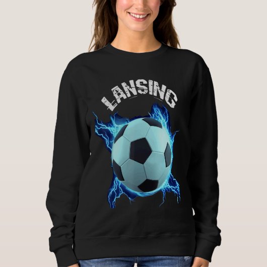 Lansing Soccer Retro Sweatshirt (Vorderseite)