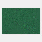 Lantana Floral Grün Design Geschenkpapier Set (Vorderseite)