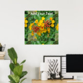 Lantana Garden Blumen Yellow Poster (Heimbüro)