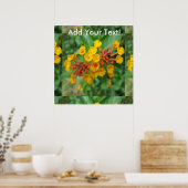 Lantana Garden Blumen Yellow Poster (Küche)