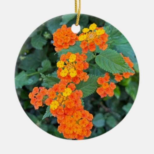 Lantana Keramik Ornament (Vorne)