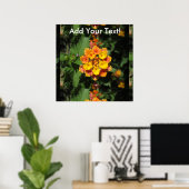 Lantana-Wüste-Blume Poster (Heimbüro)