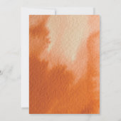 Lantern Baby Dusche Aquarellfarben Herbst Einladung (Rückseite)