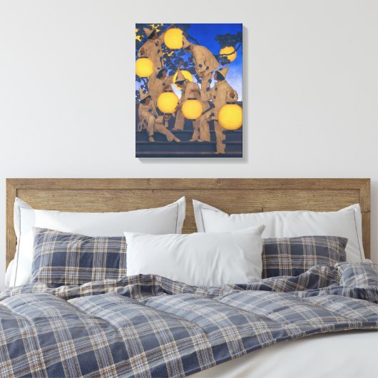 Lantern Bearers | Maxfield Parrish | Leinwanddruck (Insitu (Schlafzimmer))