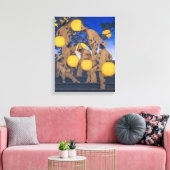 Lantern Bearers | Maxfield Parrish | Leinwanddruck (Insitu (Wohnzimmer))