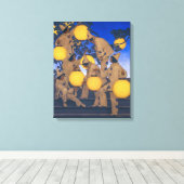 Lantern Bearers | Maxfield Parrish | Leinwanddruck (Insitu (Holzboden))