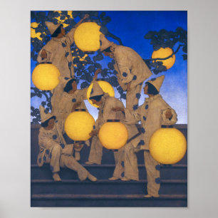 Lantern Bearers Maxfield Parrish Poster