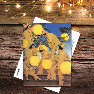 Lantern Bearers Maxfield Parrish Postkarte