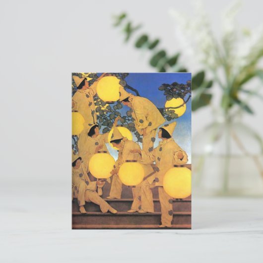 Lantern Bearers Maxfield Parrish Postkarte (Stehend Vorderseite)