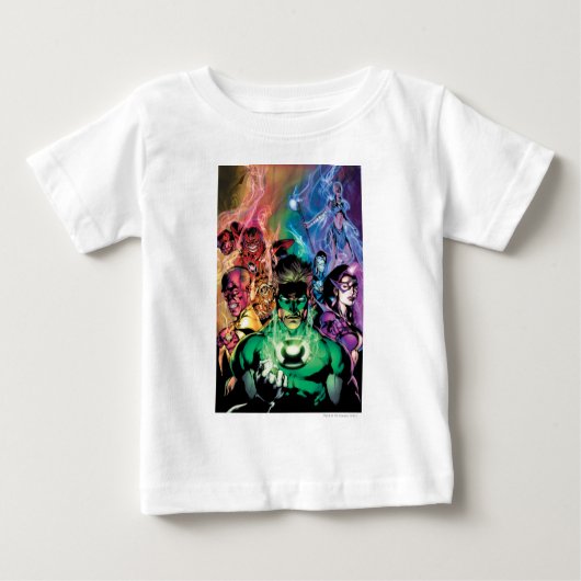 Lantern Corps Gruppe mit Farben Baby T-shirt (Vorderseite)