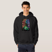 Lantern Corps Gruppe mit Farben Hoodie (Vorne ganz)