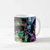 Lantern Corps Gruppe mit Farben Kaffeetasse (VorderseiteRechts)