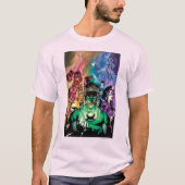 Lantern Corps Gruppe mit Farben T-Shirt (Vorderseite)