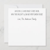 Lantern Elf – Whimsical Christmas Holiday Card (Rückseite)