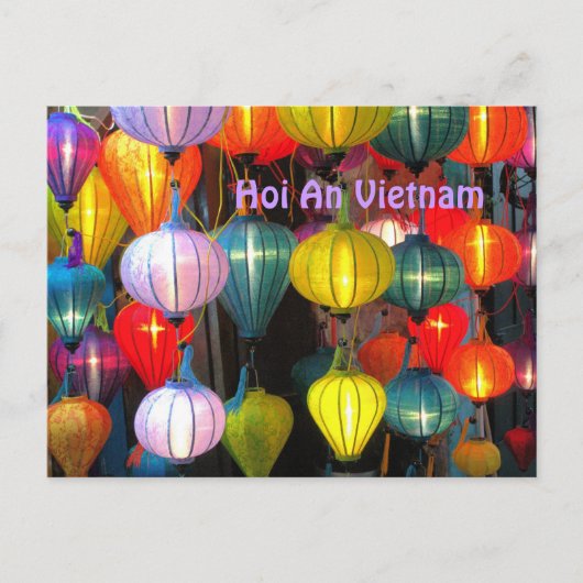 Lantern Festival Hoi An Vietnam Postkarte (Vorderseite)