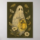Lantern Ghost Halloween Boho Poster (Vorne)