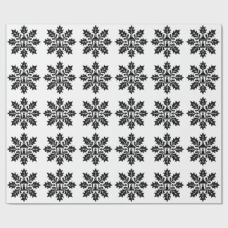 Lantern & Holly Snowflake Briefmarke Geschenkpapier