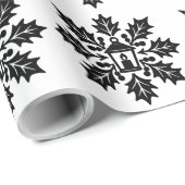 Lantern & Holly Snowflake Geschenkpapier (Rolleneckpunkt)