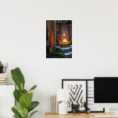 Lantern im Plains Camp, Krüger Nationalpark Poster (Heimbüro)