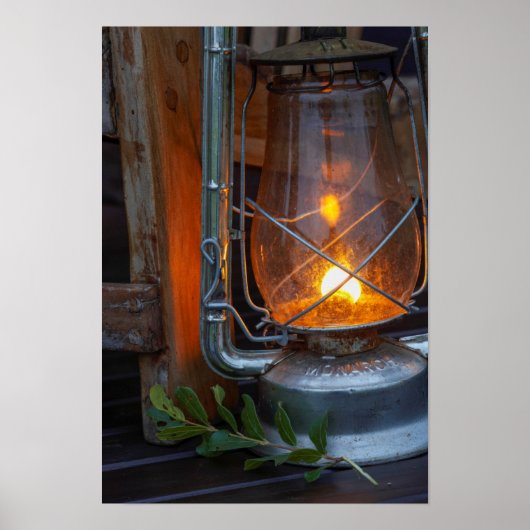 Lantern im Plains Camp, Krüger Nationalpark Poster (Vorne)