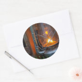 Lantern im Plains Camp, Krüger Nationalpark Runder Aufkleber (Umschlag)