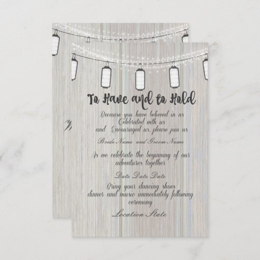 lantern Invites Einladung (Vorne/Hinten)