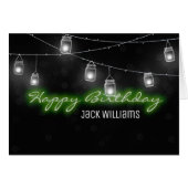 Lantern Jars und Neon Birthday Sign (Vorderseite (Horizontal))