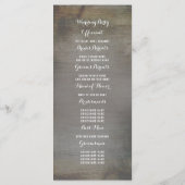 Lantern Lights Rustikale Hochzeitsprogramme Programm (Rückseite)