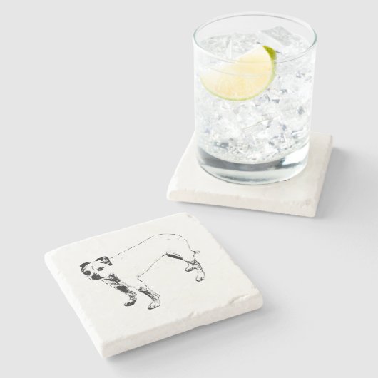 Lantern-Lit-Lookout Steinuntersetzer (Seitenansicht)