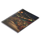 Lantern-Lit Market Night Stalls Art Notebook Notizblock (Linke Seite)
