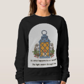 Lantern of Healing | Gentle Light & Spiritual Hope Sweatshirt (Vorderseite)