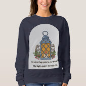 Lantern of Healing | Gentle Light & Spiritual Hope Sweatshirt (Vorderseite)
