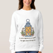 Lantern of Healing | Gentle Light & Spiritual Hope Sweatshirt (Vorderseite)