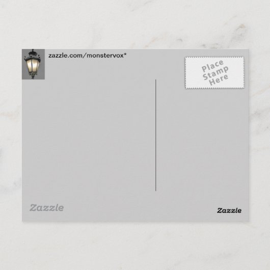 Lantern Postkarte (Rückseite)