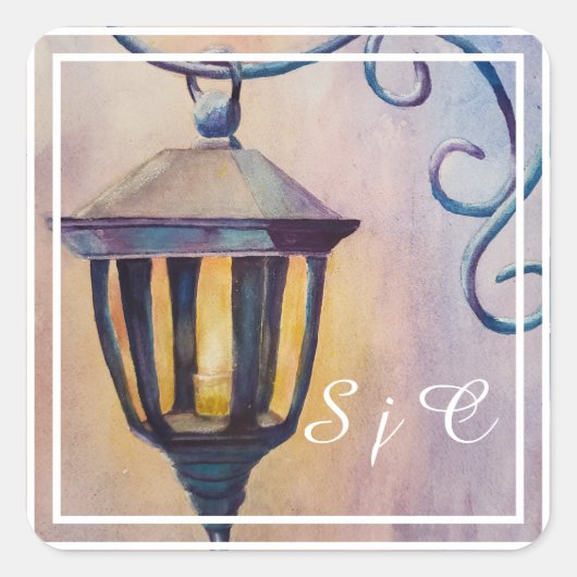 Lantern Quadratischer Aufkleber (Vorderseite)