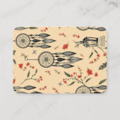 Lantern Sage Green Boho Design Wedding Begleitkarte (Rückseite)