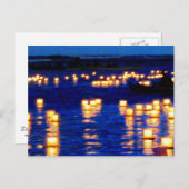 Lantern-Schwimmfestival Postkarte (Vorne/Hinten)