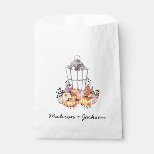 Lantern Wasserfarbenherbst Personalisiert Geschenktütchen (Vorderseite)