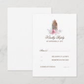 Lantern Wedding RSVP Karte (Vorne/Hinten)