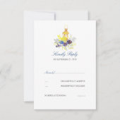 Lantern Wedding RSVP Karte (Vorderseite)