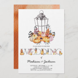 Lantern Wedding Watercolor Autumn Einladung