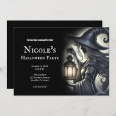 Lantern Witz-Halloween-Party Einladung (Vorne/Hinten)