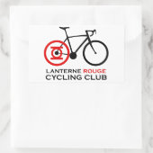 Lanterne Rouge Radclub Rechteckiger Aufkleber (Tasche)