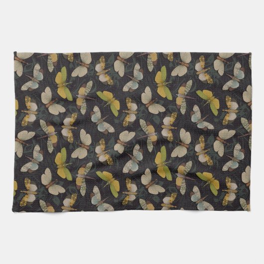 Lanternflies - Pyrops Candelaria & Planthoppers Geschirrtuch (Horizontal)