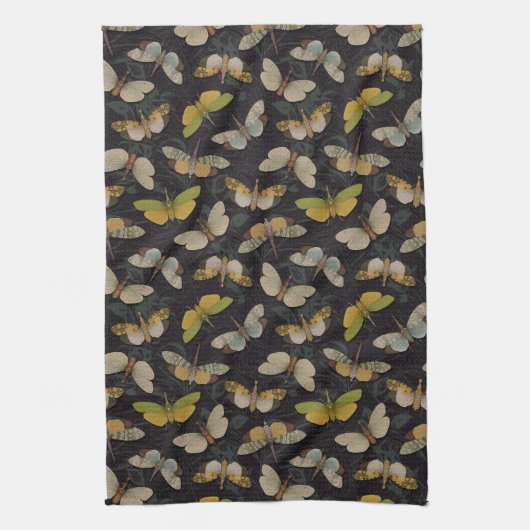 Lanternflies - Pyrops Candelaria & Planthoppers Geschirrtuch (Vertikal)