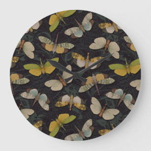 Lanternflies - Pyrops Candelaria & Planthoppers Große Wanduhr