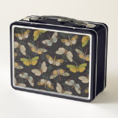 Lanternflies - Pyrops Candelaria & Planthoppers Metall Brotdose (Rückseite)