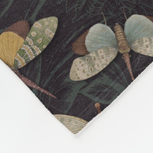 Lanternflies - Pyrops Candelaria und andere Planth Fleecedecke (Ecke)