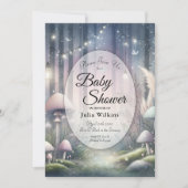 Lanternlight Dreams Bezaubernde Forest Baby Dusche Einladung (Vorderseite)